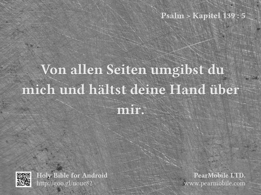 Psalm, Kapitel 139:5